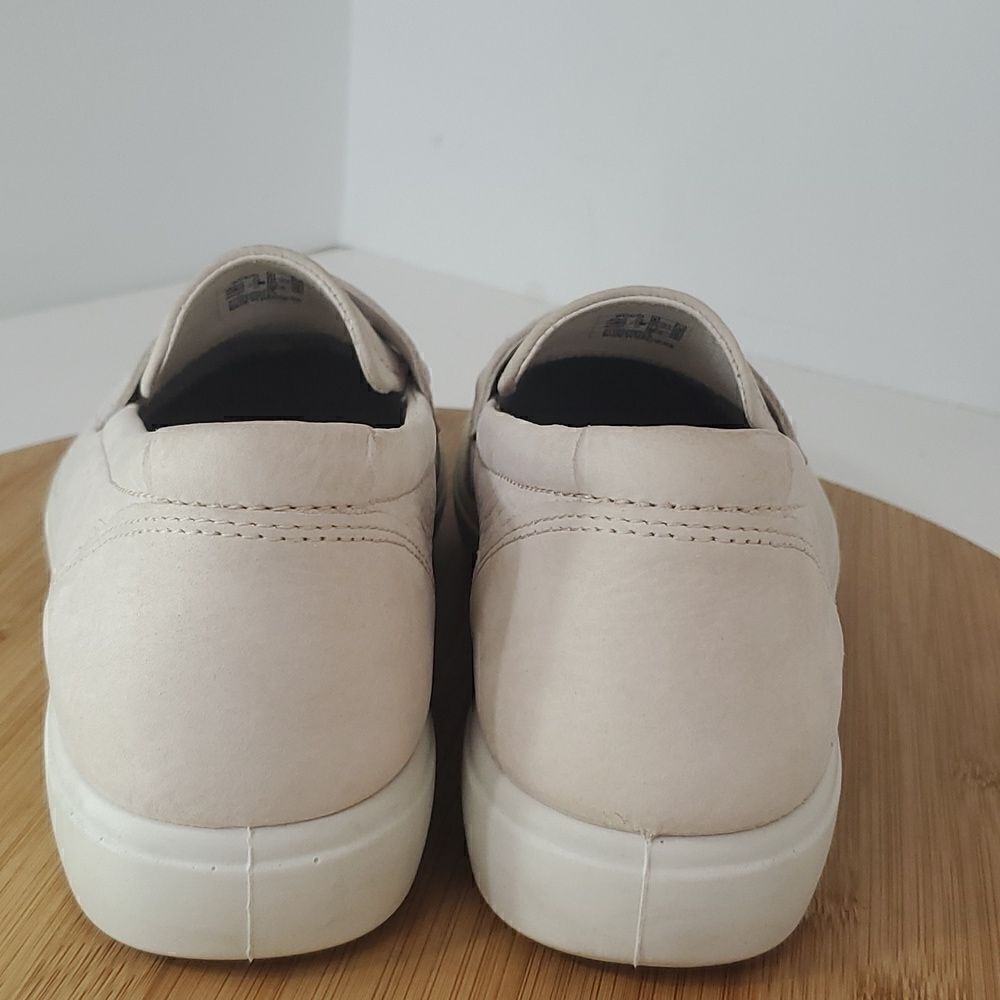 ECCO Women's Soft 7 Nubuck Loafers Limestone Neutral EU 41 Extra Width - Picture 8 of 14